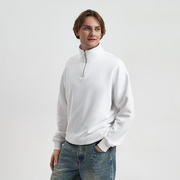 Толстовка на молнии унисекс Флоу (Flow), белая, размер 3XL/4XL