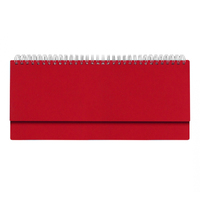 Планинг Alfa Soft 325*130 мм, красный, недатированный, в твердой обложке