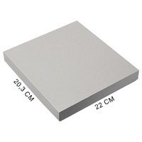 Коробка подарочная, размер  203*220*30 мм,  Solution Gift Linen  для ежедневника и ручки, серебро