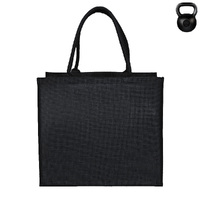 Сумка из джута Caravan Jute, размер 36*40*21 см, черный