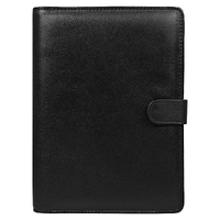 Ежедневник в суперобложке Country Leather Sky A5+ из нат. кожи, черный, недатированный, с магнитным клапаном, с блокнотом в подарочной коробке