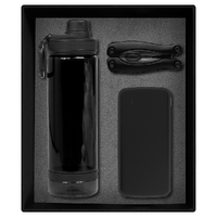 Набор подарочный Solution Prestige Trio (внешний аккумулятор, мультитул, бутылка для воды), черный