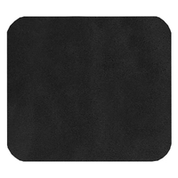 Шеврон Rectangle Smooth Leather размер 40*35 мм, черный, со скругленными углами