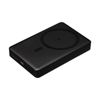 Внешний аккумулятор Атлантис Плюс PD (Atlantis PD Plus) 10000mAh с функцией беспроводной зарядки 15W, черный