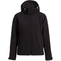 Куртка женская Hooded Softshell черная, размер S