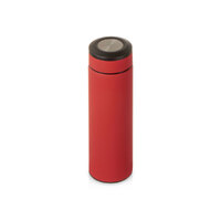 Вакуумный термос «Vacuum Flask C1», soft touch, 420мл, красный/черный/серебристый