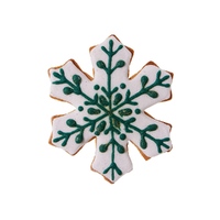 Пряник имбирный «Снежинка», белый
