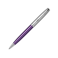 Ручка шариковая Parker «Sonnet Essentials Violet SB Steel CT», серебристый, фиолетовый