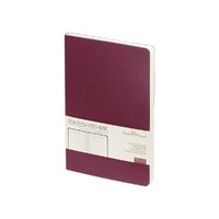 Ежедневник недатированный А5 «Megapolis Velvet Flex», бордовый