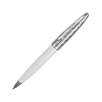 Ручка шариковая «Carene Contemporary White ST», белый/серебристый