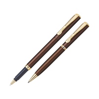 Набор «Pen and Pen»: ручка шариковая, ручка-роллер, коричневый