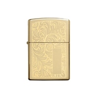 Зажигалка ZIPPO Venetian® с покрытием High Polish Brass, золотистый