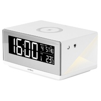 Часы с беспроводным зарядным устройством «Timebox 2», белый