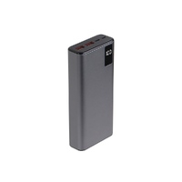 Внешний аккумулятор «NEO Journey» c быстрой зарядкой, 20000 mAh, серебристый, черный