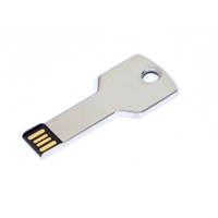 USB 2.0- флешка на 16 Гб в виде ключа, серебристый