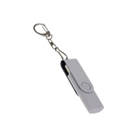USB 3.0- флешка на 32 Гб с поворотным механизмом и дополнительным разъемом Type-C, белый