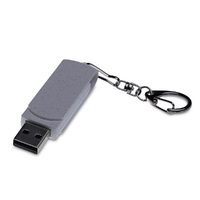 USB 2.0- флешка промо «Варуна» на 16 ГБ с поворотным механизмом, крапчатый белый