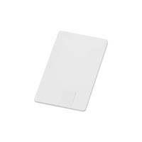 USB 2.0-флешка на 16 Гб «Card» в виде пластиковой карты , белый