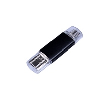 USB 3.0/micro USB/Type-C- флешка на 32 Гб, черный