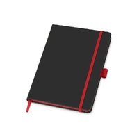 Блокнот A5 «ColorNote Black», черный/красный