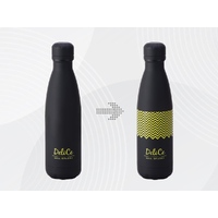 Вакуумная термобутылка «Vacuum bottle C1», soft touch,  с УФ-печатью, черный