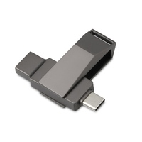 Флешка 64 ГБ USB Type-C и USB 3.0 «Тесла», темно-серый