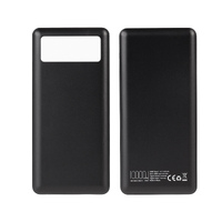 Зарядное устройство "Lumos" 10000 mAh с фонариком, черный, черный