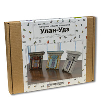 Сборная модель наличника Бурятии, "Batyr" (Улан-Удэ) (бежевый)