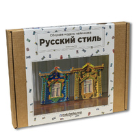 Сборная модель наличника Нижегородской области, "Peresvet" (Русский стиль)  (бежевый)