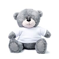 Мишка серый "Ted" в свитшоте (белый)