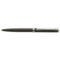 Шариковая авторучка в металлическом корпусе из латуни "DELGADO METALLIC GREY FINISH" CBS (Антрацит; Серебристый)