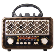 Ретро радио в стиле радиолы, диапазон частот  AM FM SW, USB, Bluetooth, Heritage Timeless, цвет  коричневый