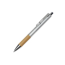 Ручка металлическая шариковая «Sleek», серебристый/натуральный