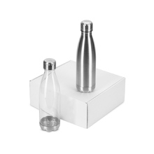 Подарочный набор с термосом и бутылкой «Bottle set», серебристый