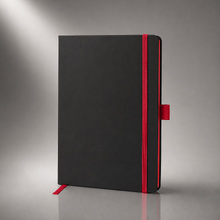 Блокнот A5 «ColorNote Black», черный/красный