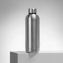 Вакуумная термобутылка с медной изоляцией «Cask», тубус, 500 мл, серебристый глянцевый