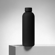 Вакуумная термобутылка с медной изоляцией «Cask», soft-touch, 500 мл, черный