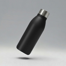 Вакуумная термобутылка «Brottle» c медной изоляцией, тубус, 600 мл, черный