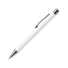 Ручка металлическая шариковая soft-touch DOVER, белый