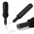 Кастомизированный автоматический складной зонт DaryaM, чёрный/белый