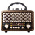 Ретро радио в стиле радиолы, диапазон частот  AM FM SW, USB, Bluetooth, Heritage Timeless, цвет  коричневый