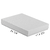 Коробка подарочная, размер 24*17,5*3 см, Solution Superior Linen, серебристая, бежевый ложемент под индивидуальную вырубку