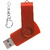 Флеш накопитель USB 2.0 Twister 16GB, пластик Софт Тач/металл, красный/красный