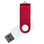 Флеш накопитель USB 2.0 Twister Сolor Mix 16GB, пластик Софт Тач/металл, белый/красный