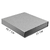 Подарочная коробка, размер 29,7*28,0*4,5 см, Solution Prestige Magnum Linen с магнитным клапаном, без ложемента, серебристая 