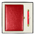 Набор подарочный Solution Duo (ежедневник City Nebraska, ручка Legend Soft Touch Mirror Gold), красный