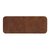 Шеврон Rectangle Smooth Leather размер 75*29 мм, коричневый, со скругленными углами