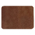 Шеврон Rectangle Smooth Leather размер 50*70 мм, коричневый, со скругленными углами
