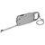 Брелок-открывашка с фонариком и рулеткой, 1 м, Tools Opener, серебристый