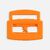 Фиксатор для шнура Latch, оранжевый неон